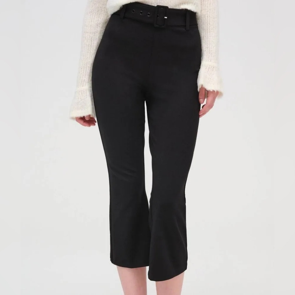 For Love And Lemons Shawna Black Capris- Size M